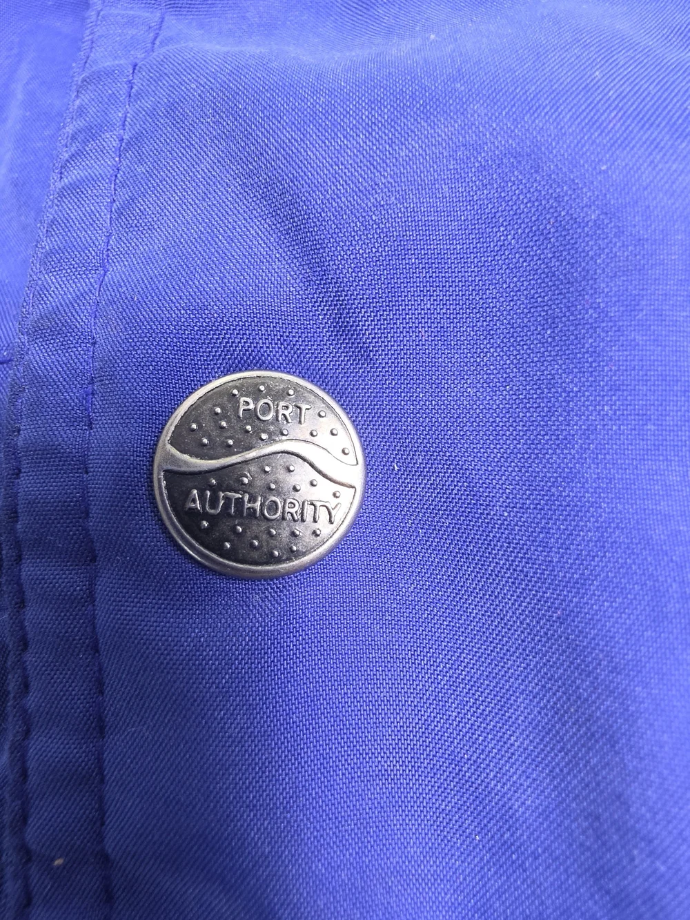 Port Authority Outdoors Blue Hooded Rain Jacket HP Invent Embroidered Logo Small